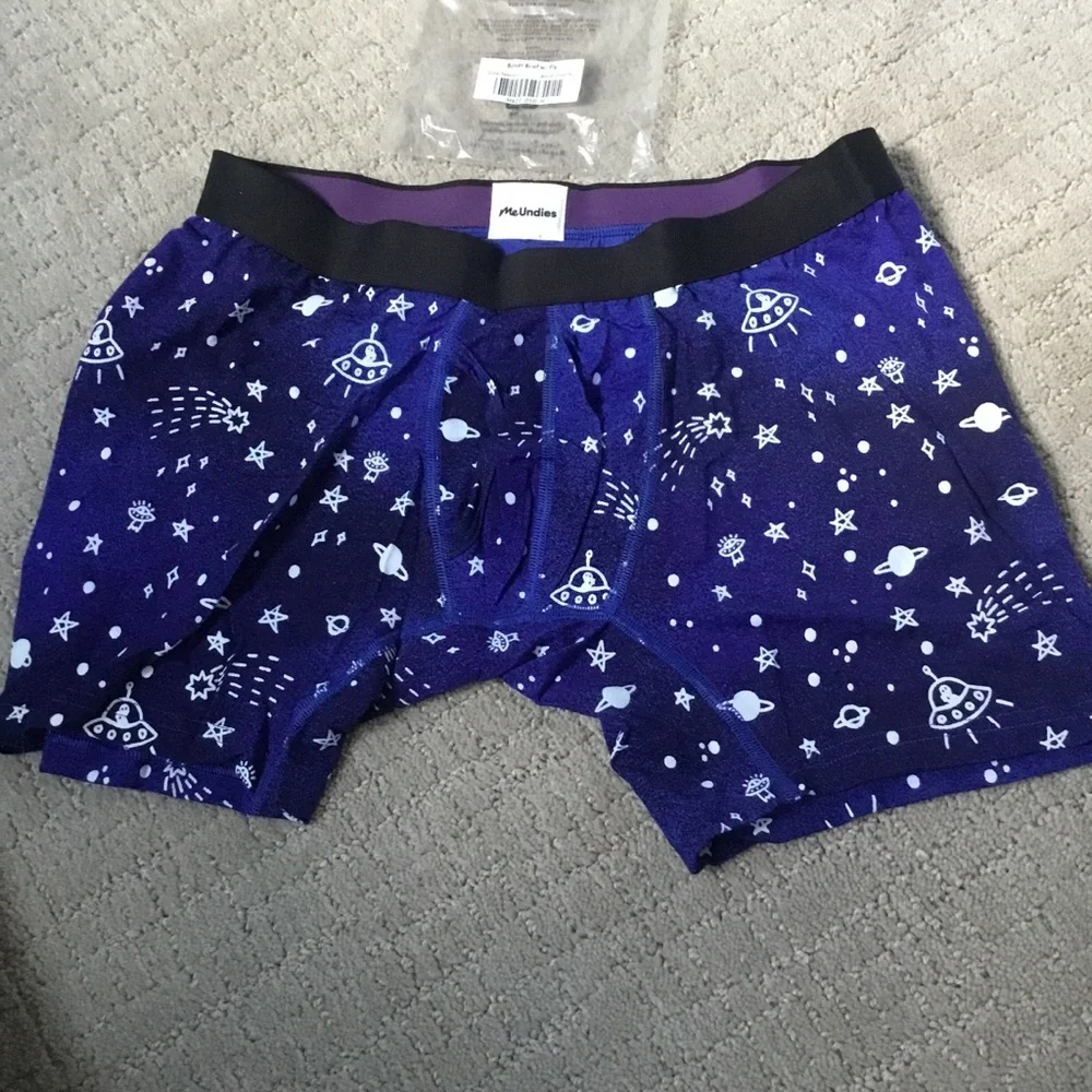 MeUndies Purple Space-Print Boxer Briefs